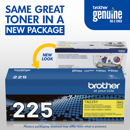 Brother - TN225Y High-Yield Toner Cartridge - Yellow