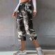 thumbnail image 2 of Pantalones de Cintura Elásticos para Mujeres, Combinados de Bolsillo con Encaje Traje de Deporte Casual para Uso Diario, en Casa Y Al Aire Libre, 2 of 7