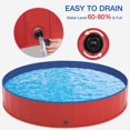 thumbnail image 3 of IGUOHAO Dog Pool PVC Hard Plastic Pet Swimming Pools Foldable Kiddie Pool Portable Wading Pool Kids Pools for Backyard Plastic Kiddie Pool for Large Dogs, 3 of 7