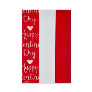 Red And White Tissue Paper, 125-Sheets