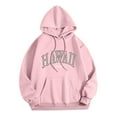 thumbnail image 3 of 2024 New Women's Letter Printed Round Neck Pullover Street Long Sleeve Pullover Hoodie Sleep Jacket Women's Outdoor Recreation Sweatshirts & Hoodies Long Zippe Sweatshirts Women Womens Hoodies, 3 of 3