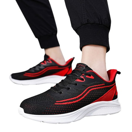 Oyedens Mens Running Workout Shoes Breathable Black Lace up Athletic Gym Walking Sneakers Basketball Shoes