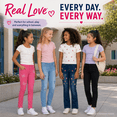 thumbnail image 2 of Real Love Girls’ Jeans – 2 Pack Stretch Denim Pull-On Skinny Fit Jeggings (7-16), size 16, Dark Cargo/Light, 2 of 7