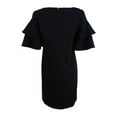 thumbnail image 2 of Calvin Klein Women's Ruffle-Sleeve Mini Dress (2, Black), 2 of 2
