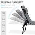 thumbnail image 4 of Outsunny Fauteuil de Jardin Pliant, Fauteuil de Bronzage Inclinable avec Dossier Réglable, 4 of 10