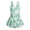 Daisy Floral Green, variant on COEQINE Girls One Piece Swimsuit with Skirt Sleeveless Cute Skirted Bathing Suit Hawaiian Swimwear for Kids 3-4 Years, Summer Swim Dress for Water Play, Daisy Floral Green