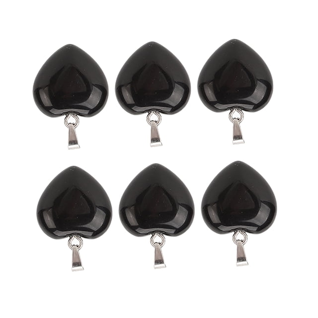 Collar Colgante En Forma De Corazón, 10 Piezas Colgante En Forma De Corazón Colgante En Forma De Corazón Piedra Colgante En Forma De Corazón Características De Vanguardia Jadeshay A