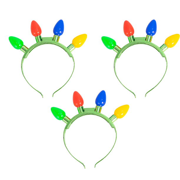 Paquete Navidad Twinkle Bulb Diadema Accesorios de Navidad Favor de fiesta Adepaton CPB-CJZ118-3