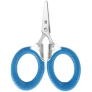 Cuda Micro Scissors, 3", Titanium Bonded Serrated Blades, Blue, Fishing Tool, 1-Count