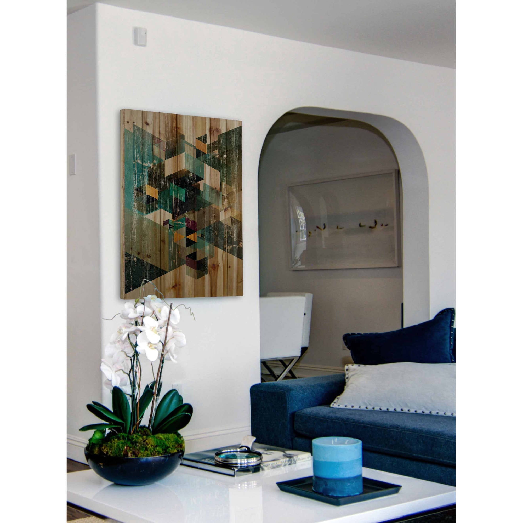 Marmont Hill - "Dimensional Jenga" Painting Print on Natural Pine Wood
