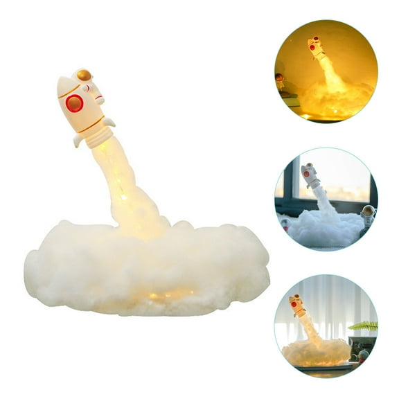 UPKOCH White Silicone Astronaut Night Light for Room Decor DIY Crafting Multipurpose Lamp