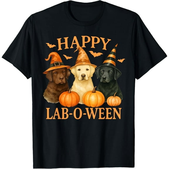 Happy Lab-O-Ween Labrador Halloween Dog Lover Design T-Shirt