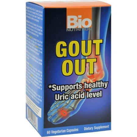 Bio Nutrition Gout Out - 60 Vegetarian Capsules (Best Foods For Gout)