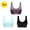 Multicolor-A, variant on Yufatyle Womens Sports Bras, Yoga Comfort Seamless Stretchy Workout Running Sports Bra for Women 3 Pack Pansy, Mint Green, Red S