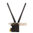 thumbnail image 3 of Tarjeta Wifi PCIE 2.4G 5G 6G Tri Band 5400Mbps MU MIMO Tarjeta Wifi 6E de baja latencia con antena de alta ganancia de 6dBi para Windows, 3 of 5