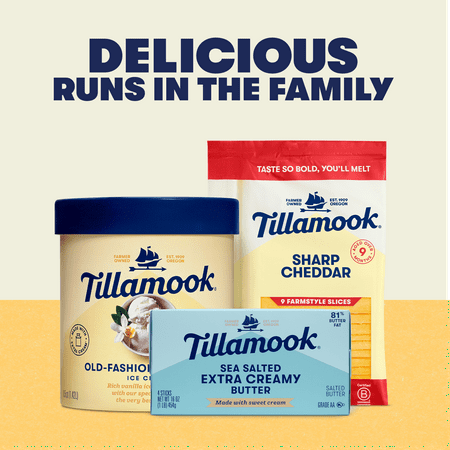 Tillamook Extra Creamy Salted Butter Sticks, 4 Count 16 oz