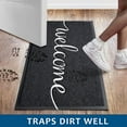 thumbnail image 3 of Tapis Rond en Soie Noire, Tapis de Bienvenue à la Maison, Tapis Rond en Soie Moderne Minimaliste, 3 of 8