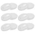 thumbnail image 1 of BRIGHTFUFU 12Pcs White Rounded Cosmetic Puff Soft Cotton Makeup Pad Portable and Safe for Face, 1 of 8
