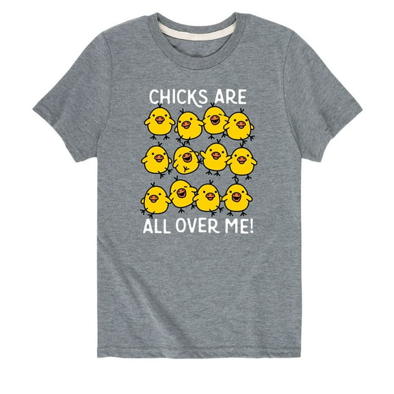 Instant Message - Chicks All Over Me - Youth Short Sleeve Tee