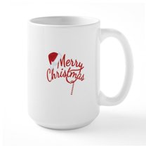 CafePress - Merry Christmas Mugs - 15 oz Ceramic Large White Novelty Mug