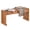 Beige-35.5", variant on Costway 1 PCS Outdoor Garden Bench, Single Person Patio Backless Bench with 242 LBS Weight