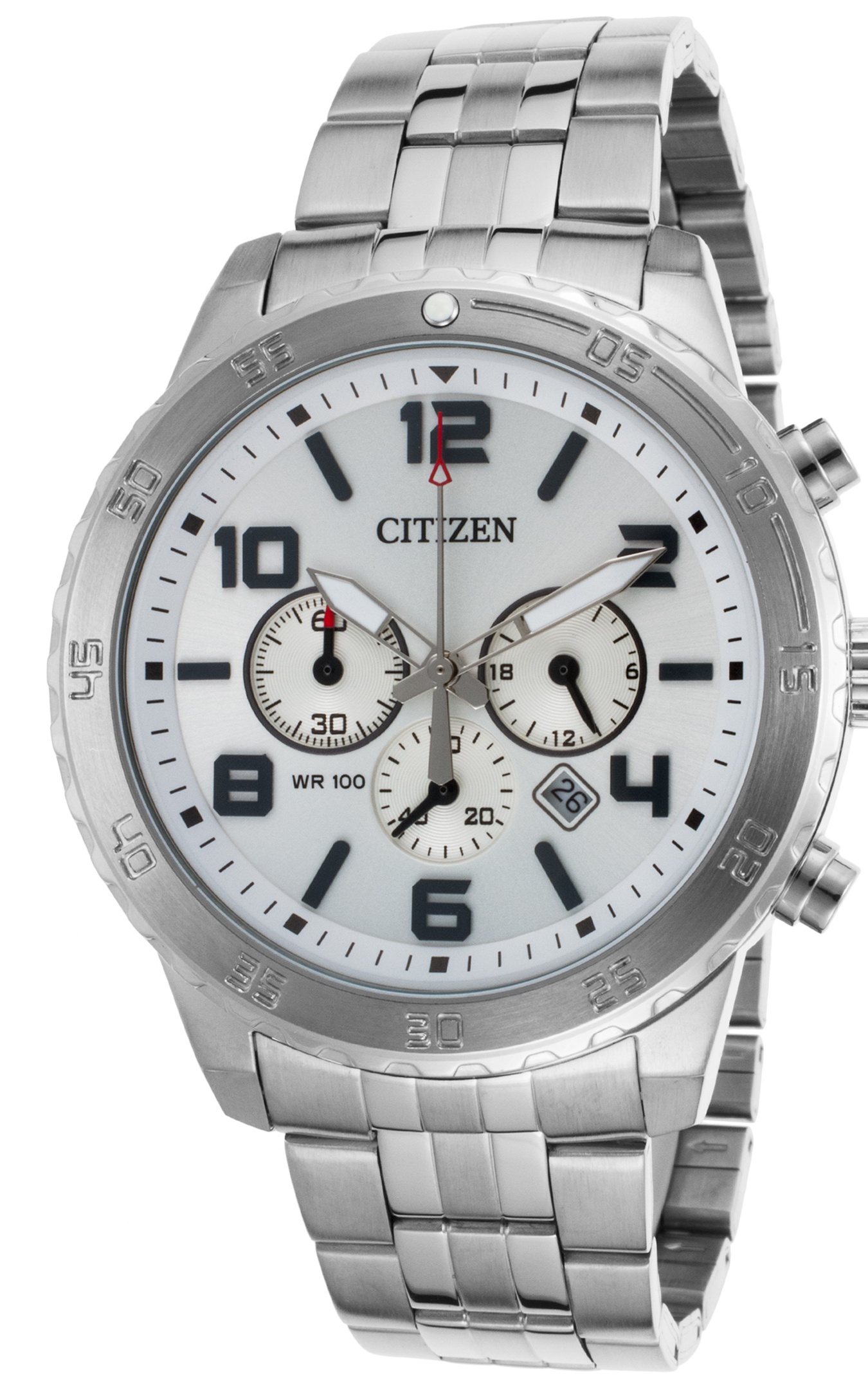 Citizen Men's An813053A Chronograph Stainless Steel SilverTone Dial