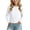 White, variant on Fancifize Girls Long Sleeve Shirts Crewneck Slim Basic Tops Casual Solid Color Pullover Tshirts 1-10 Years
