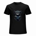 thumbnail image 2 of Big Eye Blue Cartoon Monkey T-shirt Cartoon T-shirt Suitable for Kids Funny shirt Slim Fit, 2 of 5