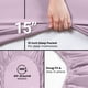 thumbnail image 5 of Sábana ajustable Utopia Bedding King Lavender de microfibra, 5 of 6