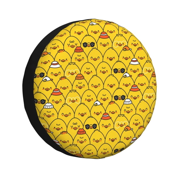 Balery Cute Funny Chicken Cubiertas para Neumáticos - Protector Resistente para Neumáticos de Camioneta, SUV, Remolque, Camper y RV-16 inch