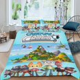 thumbnail image 2 of Los Casos de las Criaturas Conjunto de sábanas temático, trío de piezas, cómodo y amigable con la piel, diseño único, regalo de decoración para el hogar para familiares, amigos y fans,135cm *200cm, 2 of 6