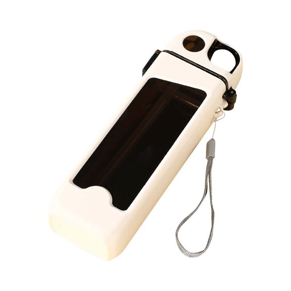 Leak-Proof Flat Water Bottle - Straw Design, Lightweight & Square Shape, for Outdoor Activities and Travel