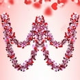thumbnail image 4 of 4Pcs Valentine's Day Heart Tinsel Garland Love Party Metallic Tinsel Shiny Garland Hanging Decoration for Valentine Wedding Anniversary Party Supplies, Total Length 26.2 Feet, 4 of 7