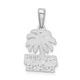 thumbnail image 4 of FJC Finejewelers 925 Sterling Silver Rhodium Plated Polished South Beach Palm Tree Charm 23 x 12 mm, 4 of 6