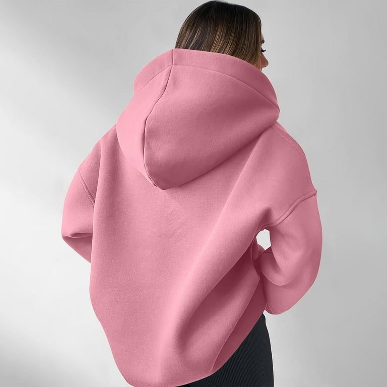 Winter Savings! Titcea Hoodies for Women Solid Color