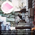 thumbnail image 5 of Unique Bargains 77.2' Adjustable Drawstring Feather Catcher Airy Skirt Mesh Bird Cage Net Cover, Pink 2 Pack, 5 of 5