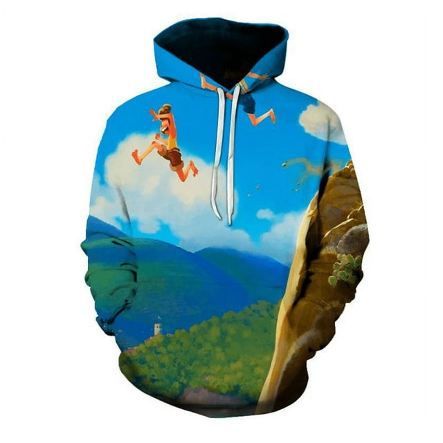 Chandails en Molleton à Capuche pour Hommes avec Impression Numérique, Adulte, Luca, Dessin Animé, Hip Hop, chandail-Over pour Femmes