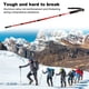 thumbnail image 5 of Polo de trekking Ajustable Ajustable Sin deslizamiento Pista de senderismo Pegatos Bastones de aleación de aluminio Montañismo Escalada Muletas Red Eigraketly OD003554-01, 5 of 7