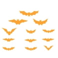 thumbnail image 4 of Halloween Stickers Luminous 3D Animal Party Sticker Halloween Animal Decorations PVC Window Night Glow Decals, Yellow Light, 12Pcs, 4 of 7