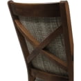 thumbnail image 6 of Swivel Wood Extra Tall Bar Stool Mango 34" Seat - Tan Fabric - Brown, 6 of 6