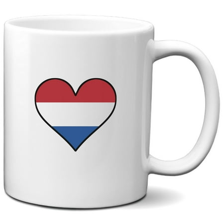 

Dutch Flag Heart Netherlands Love Coffee Mug