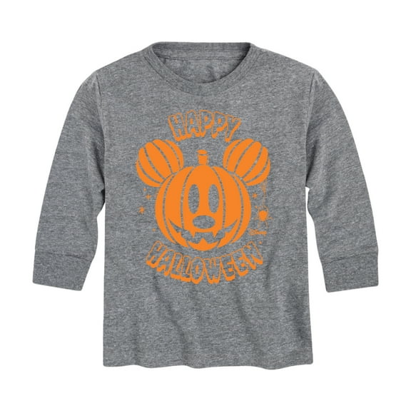 Mickey & Friends - Mickey Pumpkin - Toddler And Youth Long Sleeve Graphic T-Shirt