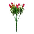 thumbnail image 1 of Inteprter Ramo de flores artificiales boda hogar decoración al aire libre jardín decoración Floral Flores artificiales Rosa roja, 1 of 6
