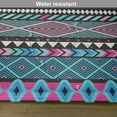 thumbnail image 6 of Ambesonne Ethnic Place Mats Set of 4, Bohem Vintage Shapes, Standard Size, Dark Blue Hot Pink, 6 of 6