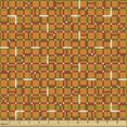 thumbnail image 2 of Ambesonne Geometric Fabric by the Yard Upholstery, Digital Orange Squares, 5 Yards, Burnt Orange Paprika, 2 of 5