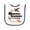 White and Black, variant on Inktastic Multiple Sclerosis Awareness Butterfly Ribbon Baby Terry Cloth Bib