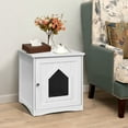 thumbnail image 4 of Gymax Weatherproof Multi-function Pet Cat House Outdoor Indoor Sidetable Nightstand, 4 of 8