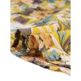 thumbnail image 4 of Blusa floral Allegra K mujer cuello En V hawaiano verano botones Amarillo M, 4 of 5