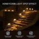 thumbnail image 3 of Juego de 4 luces solares LED de pared para exteriores, impermeables IP65, iluminación decorativa de pared, luz blanca cálida, para vallas, patios, jardines, puertas de entrada, escaleras, patios y ent, 3 of 5