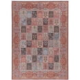 thumbnail image 2 of Contemporary Home Living 3.25' x 5' Garden Panel Area Throw Rug - Red and Cream, 2 of 8
